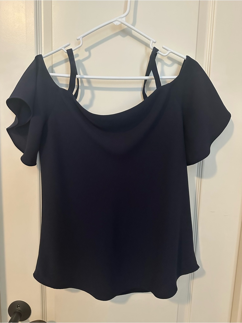 Ann Taylor Women’s Blouse Navy Blue Medium